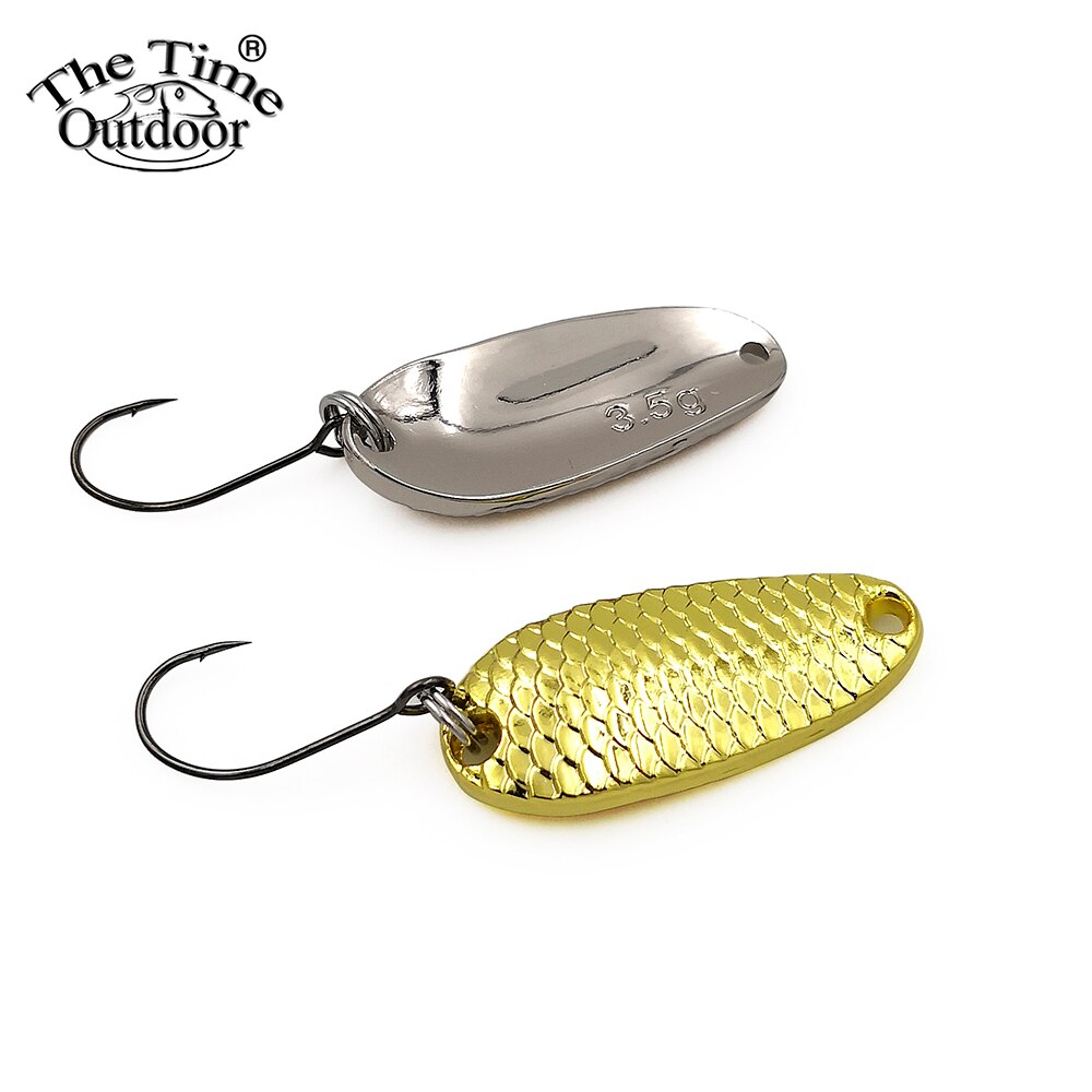 6 stks/partij Dragon Schaal Metalen Lepel lokt Wobbler aas kunstmatige vissen accessoires Visgerei voor forel baars zander crappie bass
