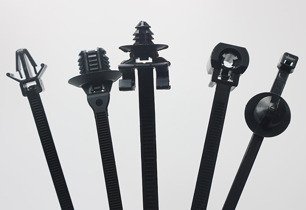 20 Pcs Nylon Black Car Auto Cable Strap Push Mount Wire Tie Retainer Clip Clamp cable ties