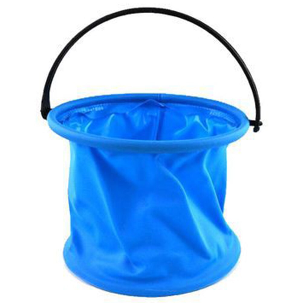 Seau pliant Portable seau de pêche pliable enfants seau de pêche pour Camping en plein air pêche seau de lavage: Bleu