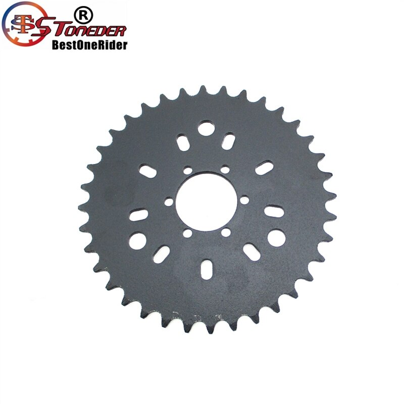 STONEDER 415 Type 6 Hole 36T Rear Chain Sprocket For 49 50 60 80cc Motorized Bicycle Push Bike
