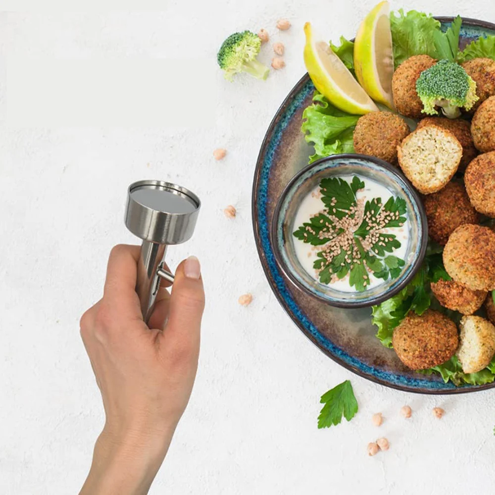 Machine à boulettes de viande, grande boule de Falafel, moule à cuillère, Gadgets de pressage de viande, Machine à boulettes de viande antiadhésive en acier inoxydable, outil de cuisine