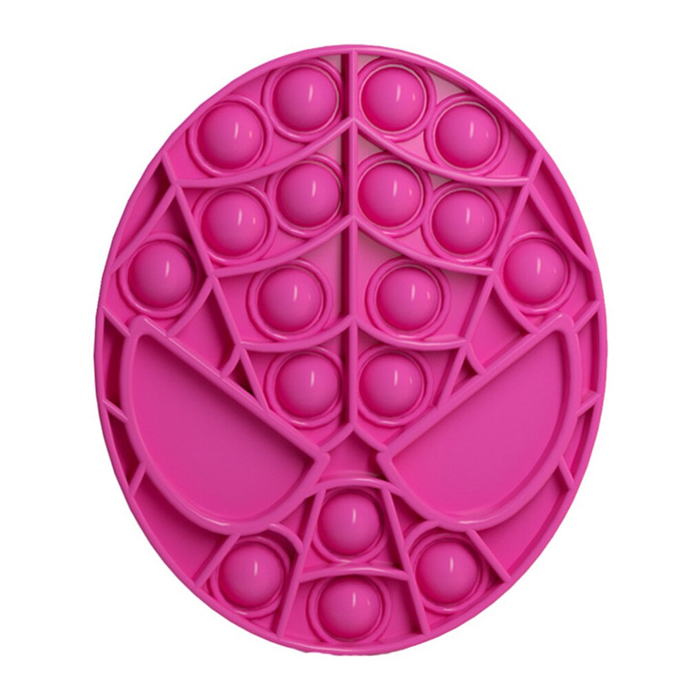 Silicone PushPOPBubbleCartoon Man Sensory Fidget Toys for Autism Stress RelieverPOPs Fidget Anxiety Relief Funny Toys for Adult: violet