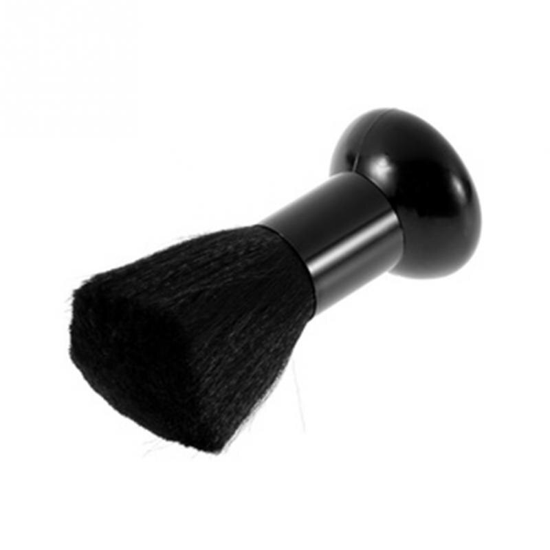 1 stk makeup styling plast værktøj sort rengøring salon hjemme feje duster ansigts hals duster lidt anderledes hår børste