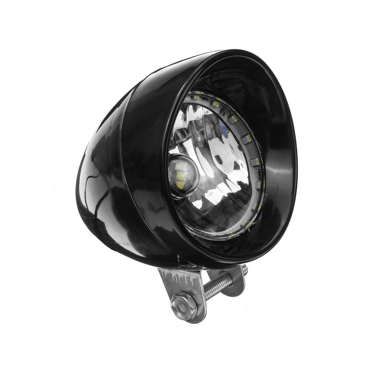 Zwart/Chrome Led Motorcycle Bullet Koplamp Hoog/Dimlicht Head Light Lamp