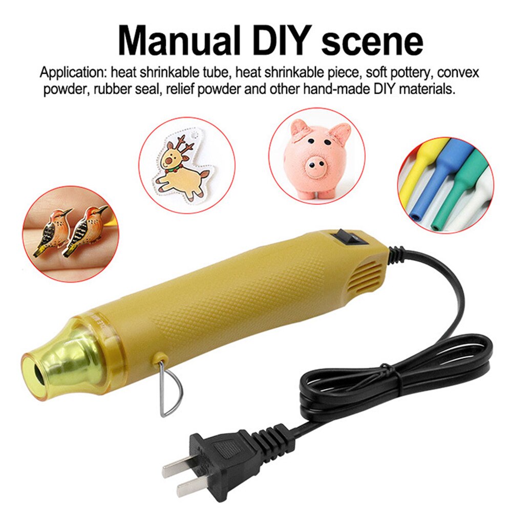 110v 220v diy met behulp van luchtverwarmer, heteluchtpistool, elektrisch gereedschap, lucht 300w temperatuur eu-stekker/vs-stekker/vk-stekker