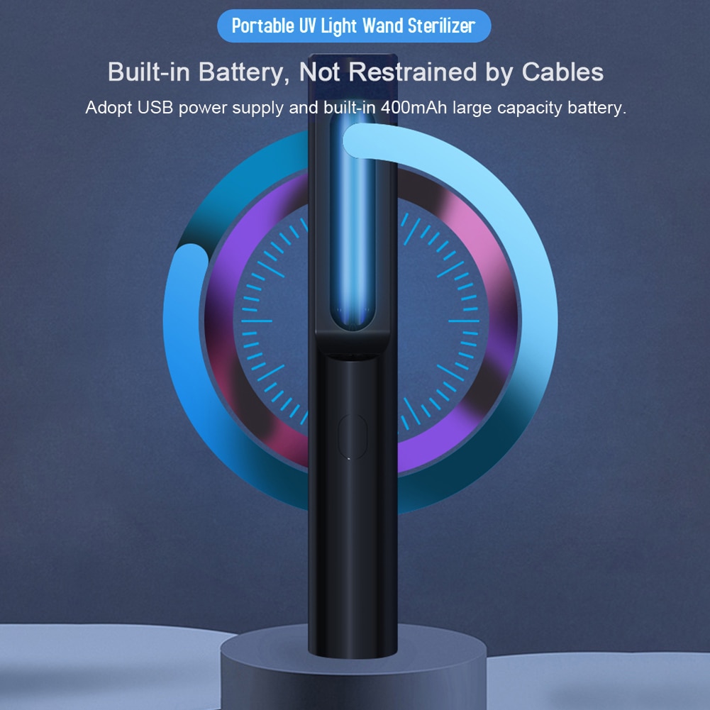 Kiemdodende uv-sterilisatorlamp, handlamp, desinfectiestaaf voor huishoudelijke ruimtes, beschermingsmaterialen