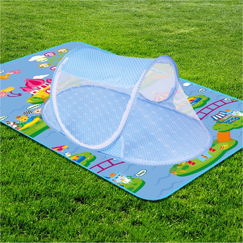 Baby outdoor tent child baby foldable free installation bottom encryption zipper yurt bracket mosquito net