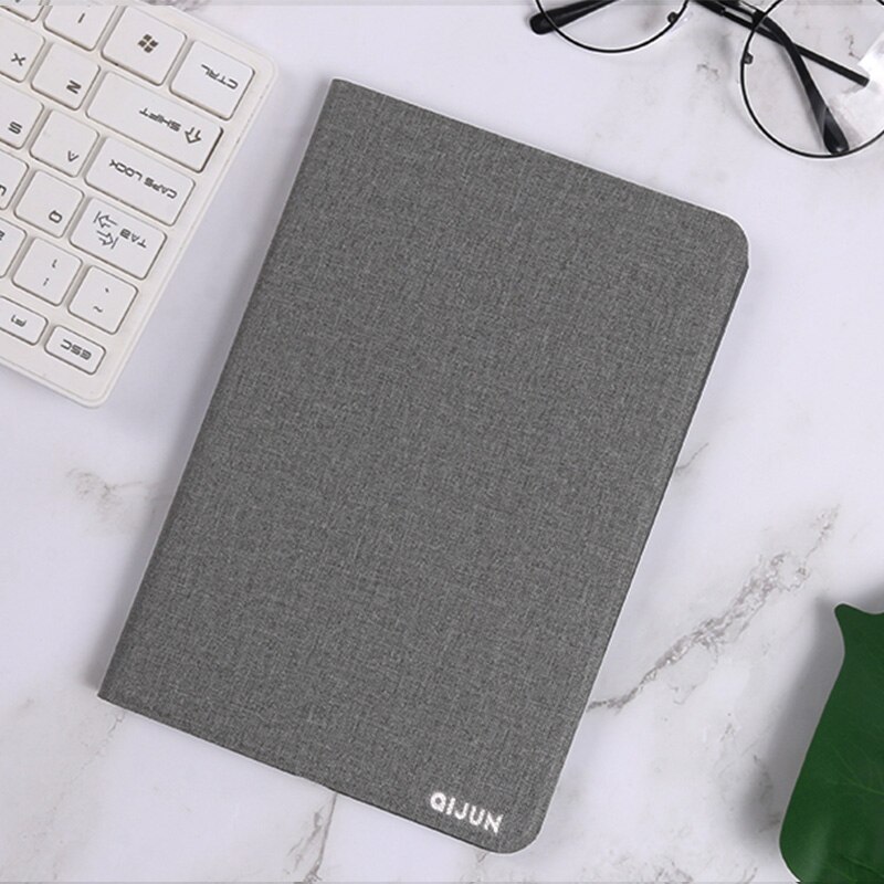 QIJUN Case For Huawei T1 10 9.6&#39;&#39; T1-A21W Flip Tablet Case for Huawei MediaPad T1 T1-A21L T1-A23L Honor Note Cover Fundas Stand: Gray