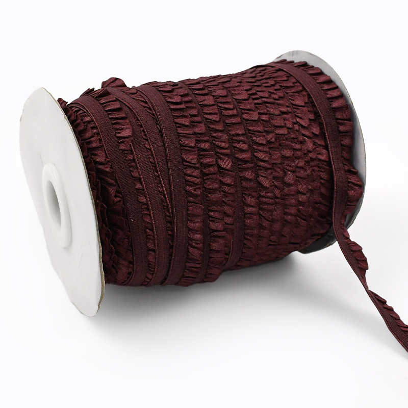 5/10/20M 10mm Meetee Ruffled Elastic Band for Sewing Pleated Stretch Lace Trim Rubber Ribbon Hairband Elasticity Tape Accessory