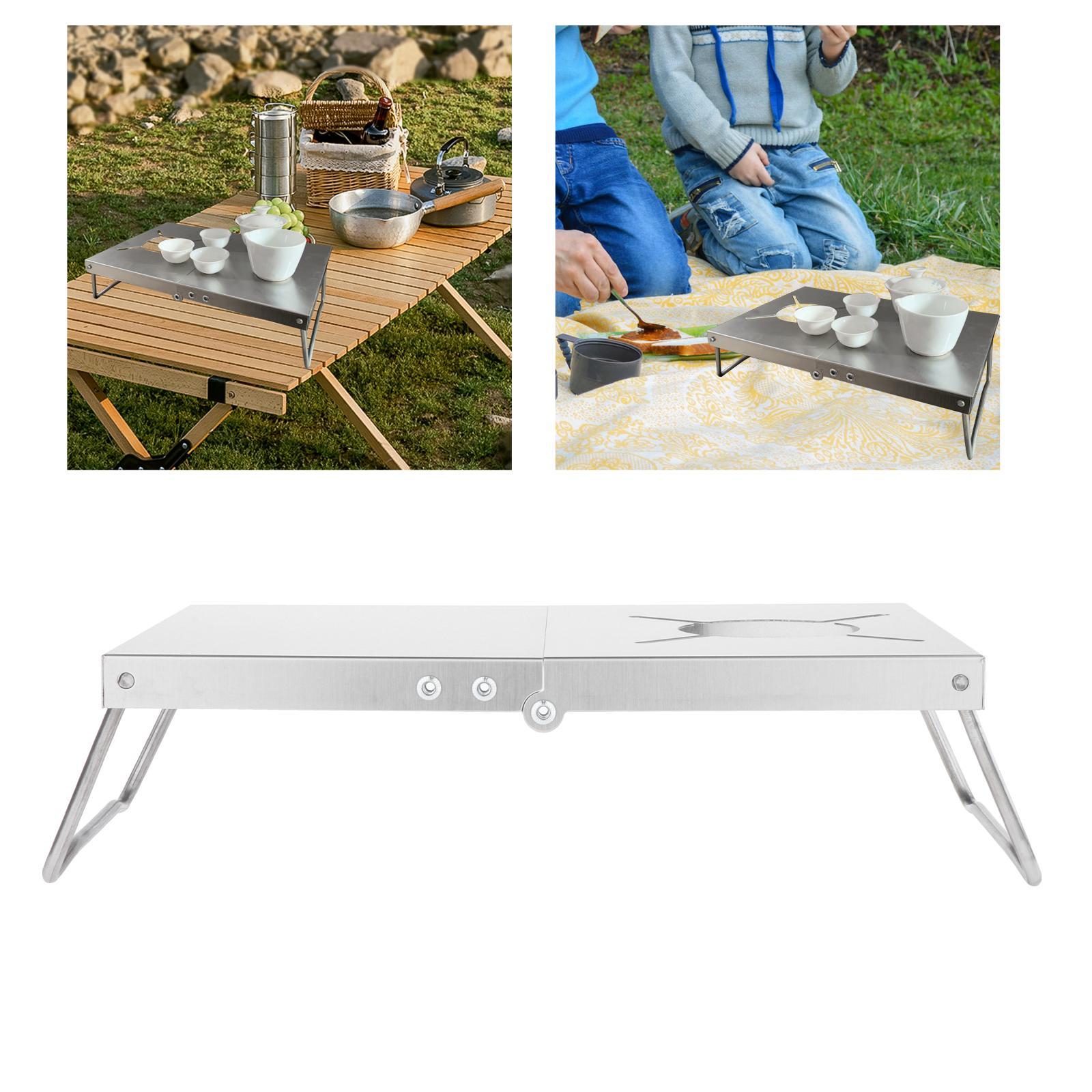 Portable Camping Table Gas Stove Desk Indoor for Camping Trips