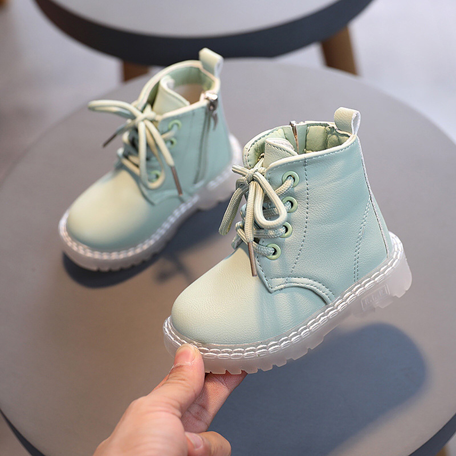 Bottes chaudes de printemps et d'automne pour enfants, chaussures de neige en coton pour filles