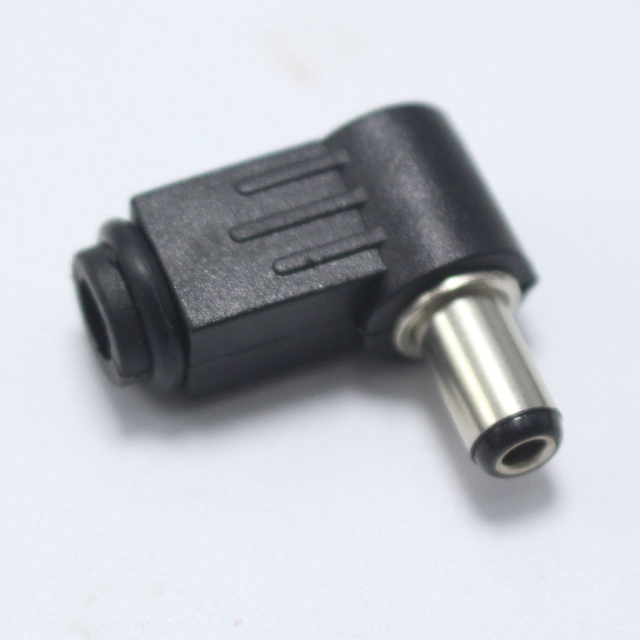 5.5x2.5mm Dc Plug 5.5*2.5mm l-vormige Mannelijke 90 Haakse Enkele Kop Jack Adapter Cord Connector