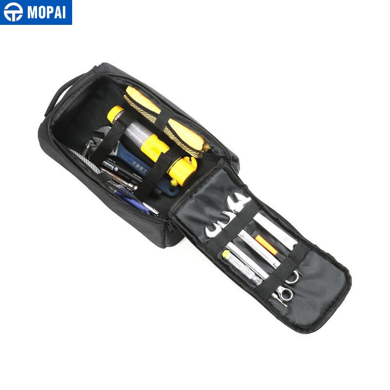 Accesorios para coches MOPAI, Kit de herramientas para el hogar, para viaje, deportes al aire libre, para acampar, bolsas de almacenamiento para Jeep Wrangler/Cherokee Series, estilismo para el coche