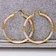 Bohemian grote Oorbellen voor vrouwen earring Gold Filled roze Oorbel ronde Cirkel hoop Oorbellen Bruiloft Sieraden