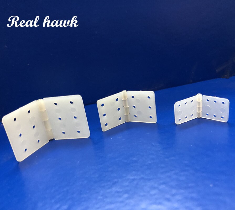 10 Uds. De bisagra de nailon con fijación W12xL24mm/W16xL29mm/W20xL36mm para partes de aviones RC, reemplazo de aeromodelismo,