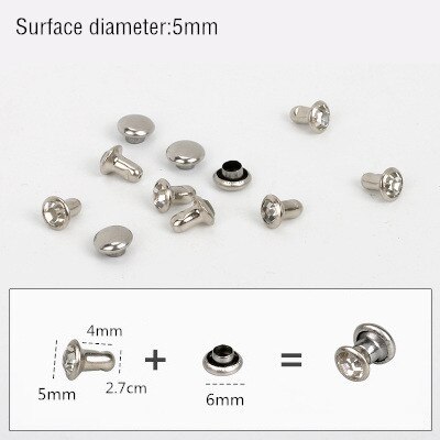 1000Sets 5-11mm Crystal Rhinestone Trim Rivets Diamante Studs DIY Clothing Bag Leather Decorative Rebite Spikes Glass Drill Nail: silver 5mm