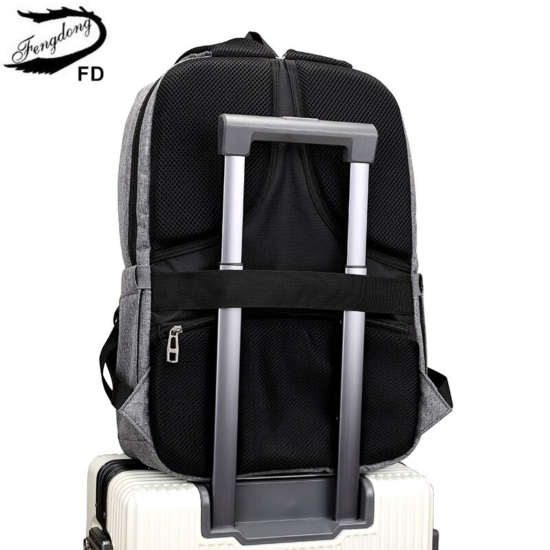 Fengdong school bags for boys student waterproof school backpack for boy laptop bag male luggage travel backpack