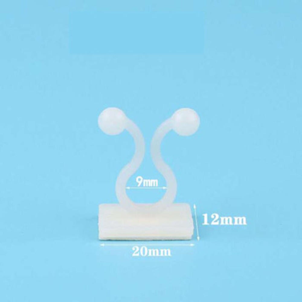 5pcs/lot Wall Climbing Fixer Green Plant Green Vine Climbing Wall Fixer Paste No Trace Hook Home Garden Balcony Decoration: White S