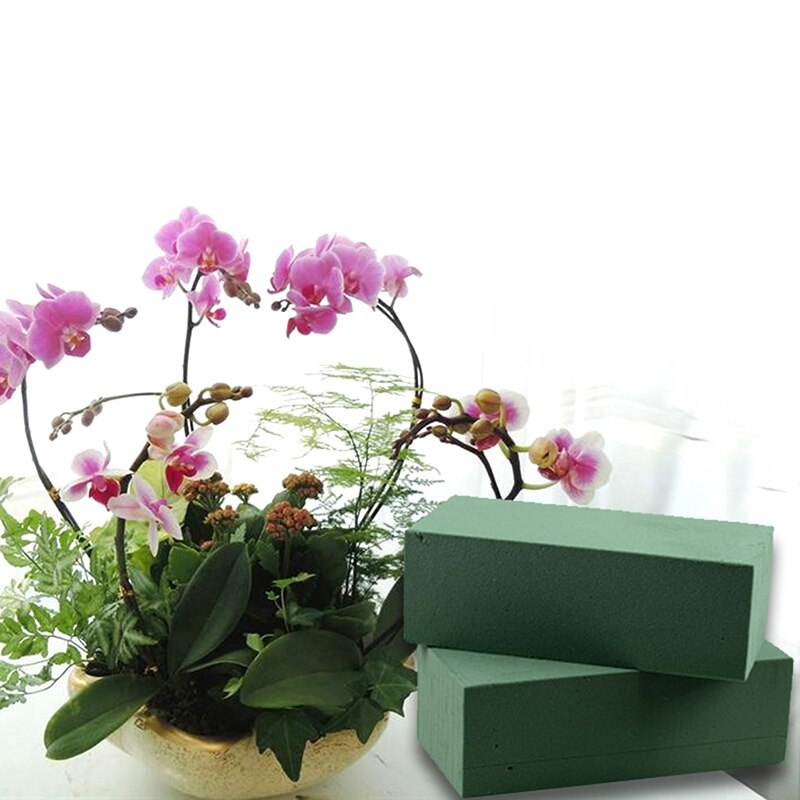 Baksteen droog steekschuim voor zijden of kunstbloemen bruidsboekethouder huisdecoratie