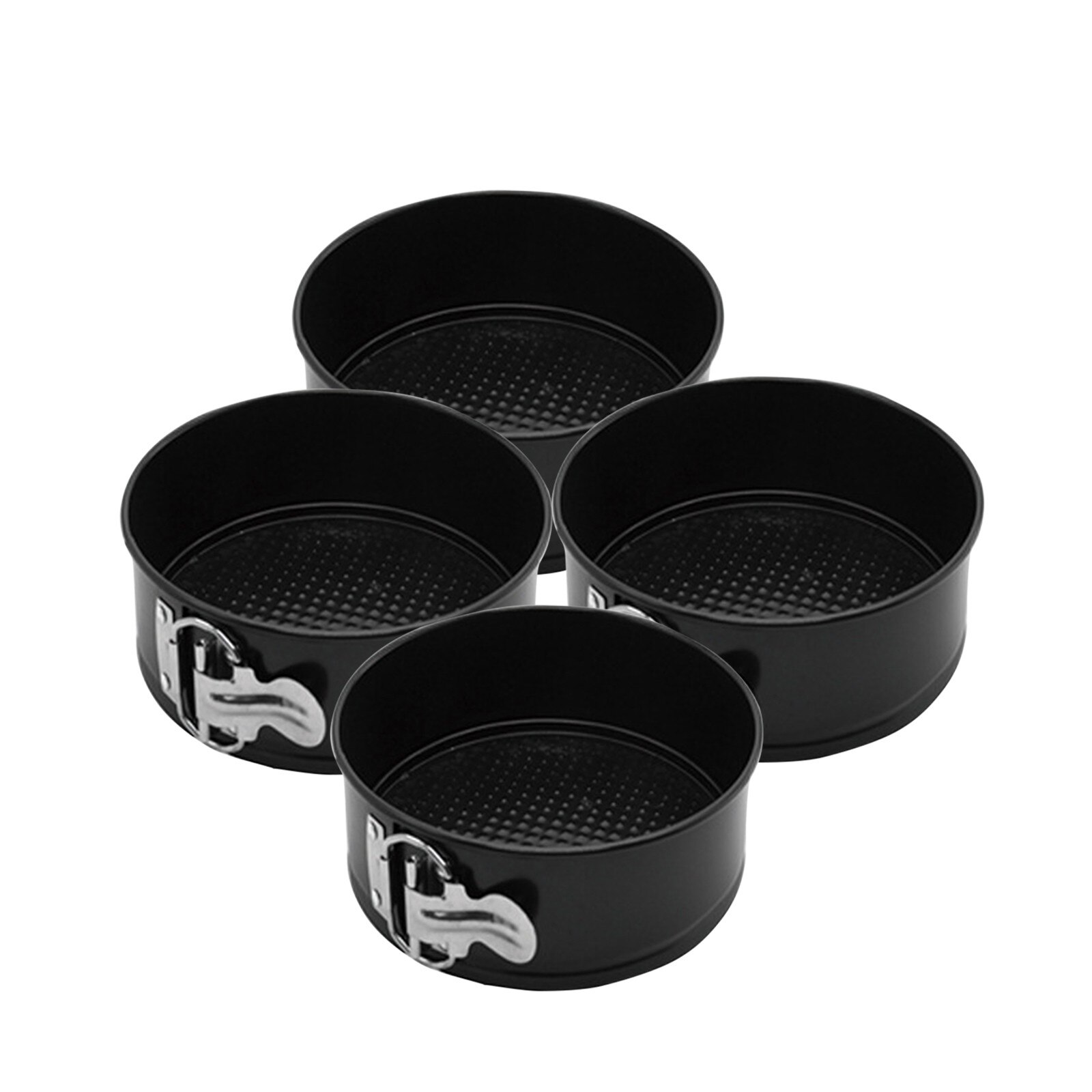 Cake Pan Spring Form Cheesecake Baking Pan Pressure Cooker Nonstick Leakproof Carbon Steel Cakes Molds Kitchen Accessories: B 4pc