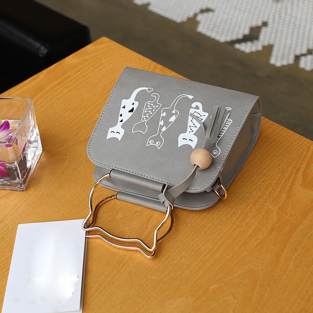 Women Handbags Large Capacity Animal Messenger Bag Cat Rabbit Pattern Hand bag Shoulder Crossbody Bags bolsa feminina