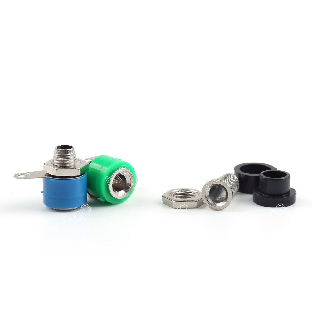 Areyourshop 100 Pcs Banana Buchse 4mm Jack Zu Bananen Stecker Test Ausrüstung stereo-minianschluss stecker Draht Stecker