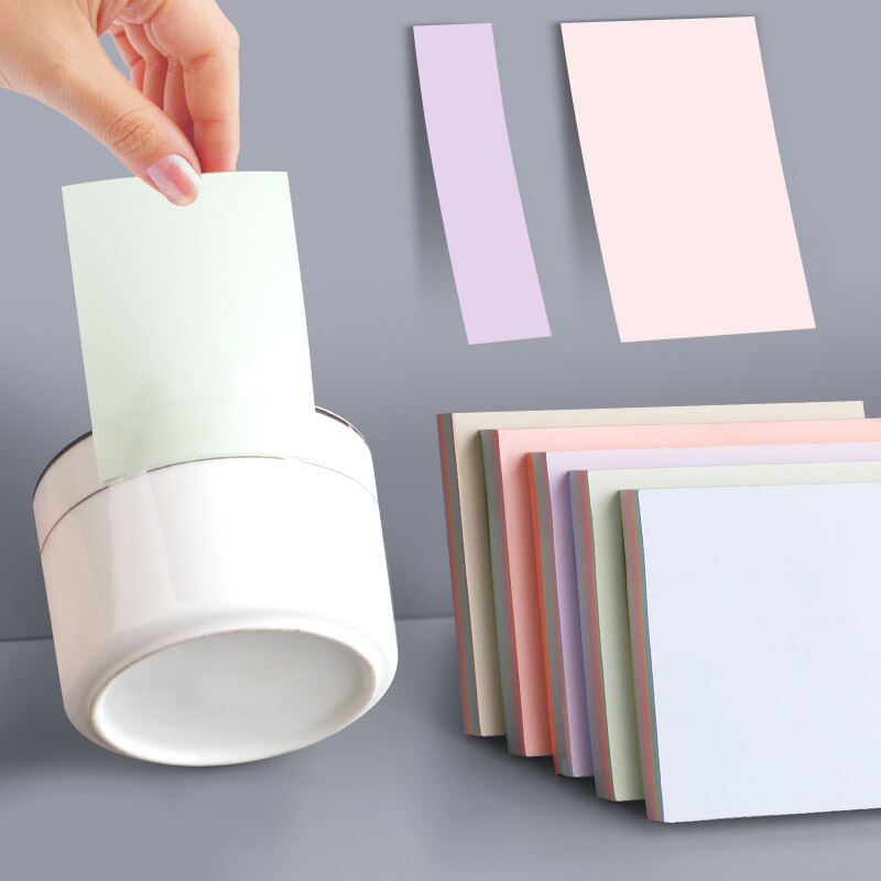 Morandi Color Sticky Notes Self-adhesive Note Book Index Sticker Office Message Note Sticker Student Cute N-time Sticker