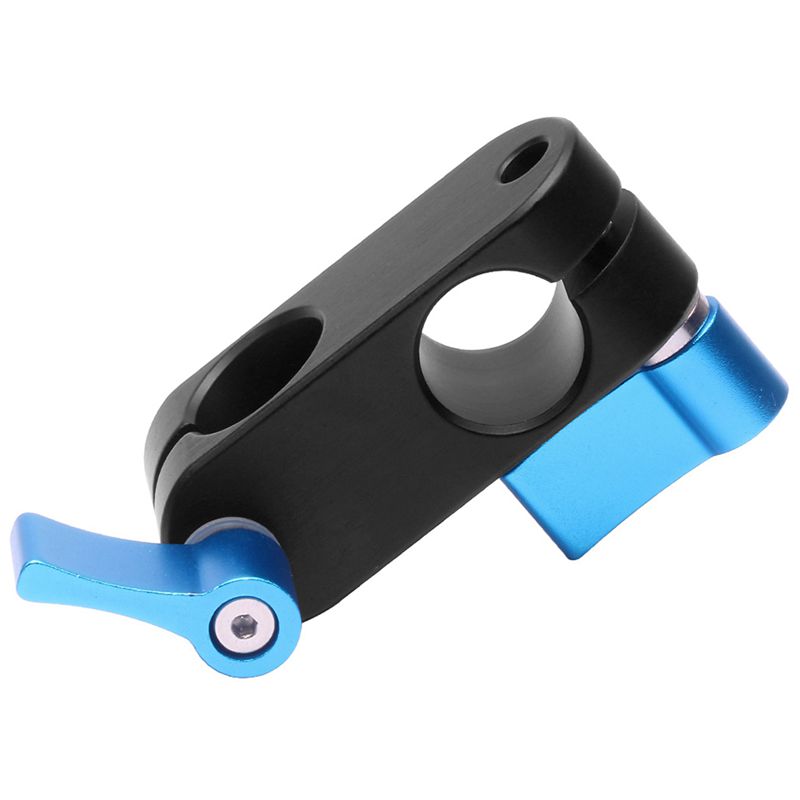 ABHU-90 Degree Right Angle 15mm Rod Rig Clamp Adapter for 5D2 5D3 A7sGH4 DSLR Camera Photography System Photo Studio Handgrip Mo: Blue