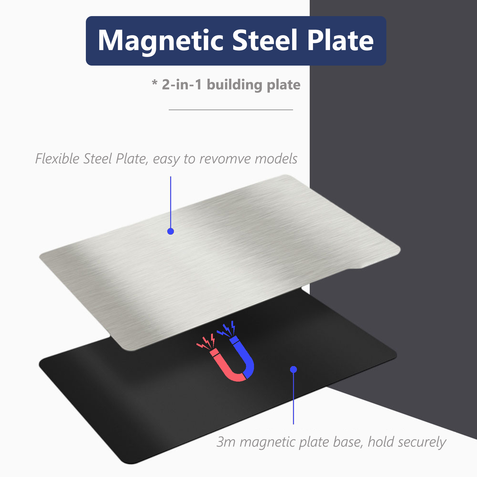 Placa de construcción de acero con resorte, Base magnética de todos los tamaños para Anycubic Photon Mono 2 4X6K 6ks M3 Max Plus M5 M5S M7 Pro