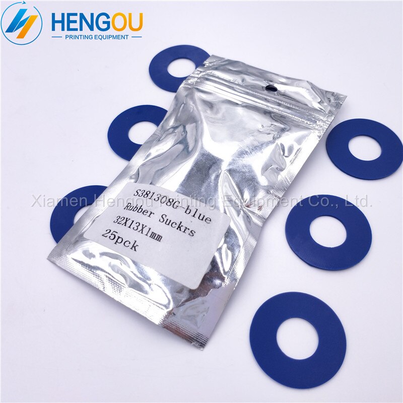 100 stuks 32 x 13 x 1mm heidelberg rubberen zuignap heidelberg drukmachine onderdelen