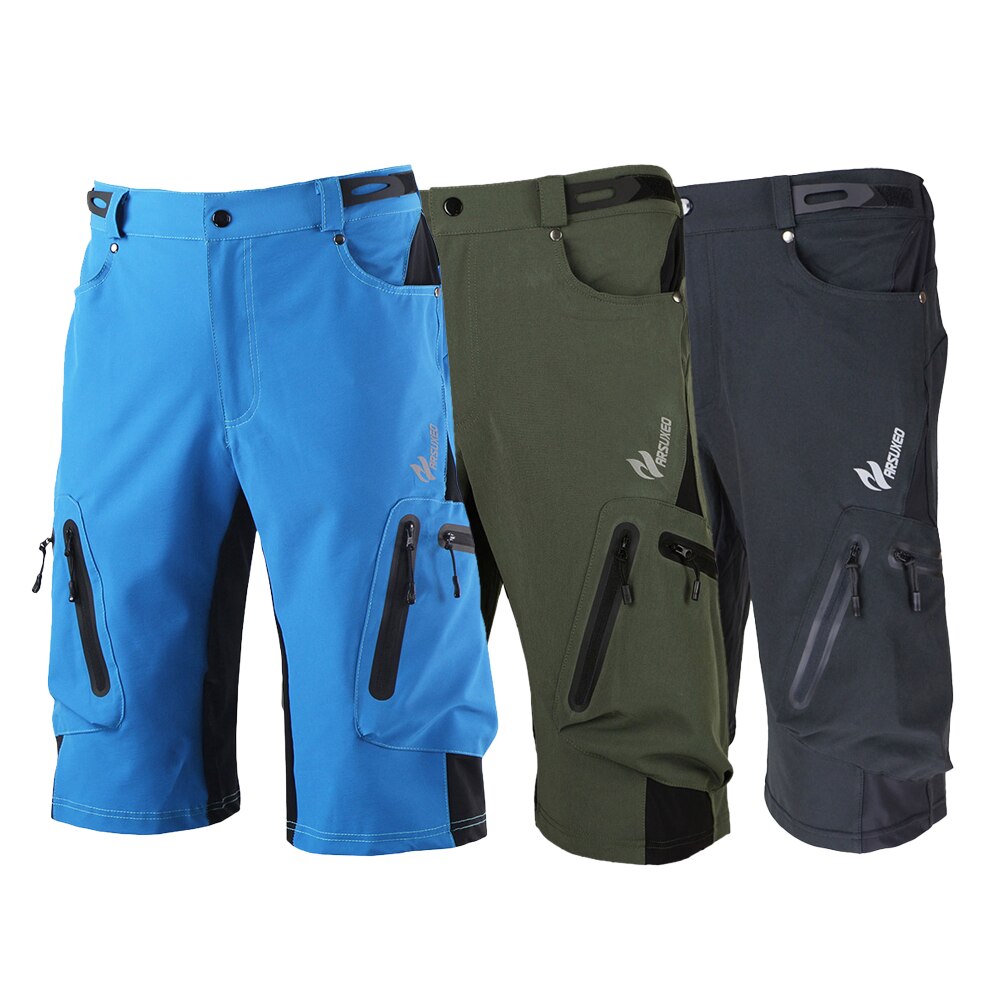 posete shorts sykkel sykkel mtb bukser utendørs bukser camping turbukser shorts pustende løs passform sportsklær sportsbukse