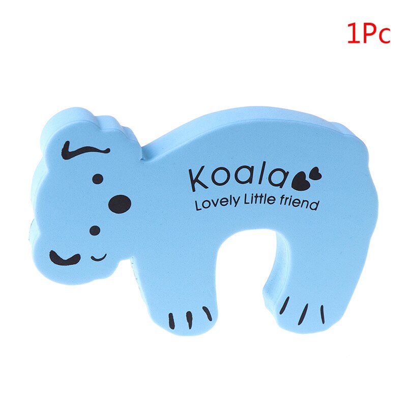 Baby security door card Cartoon kitten wind and pinch door stopper Baby blocking door stopper Baby safety protection: D