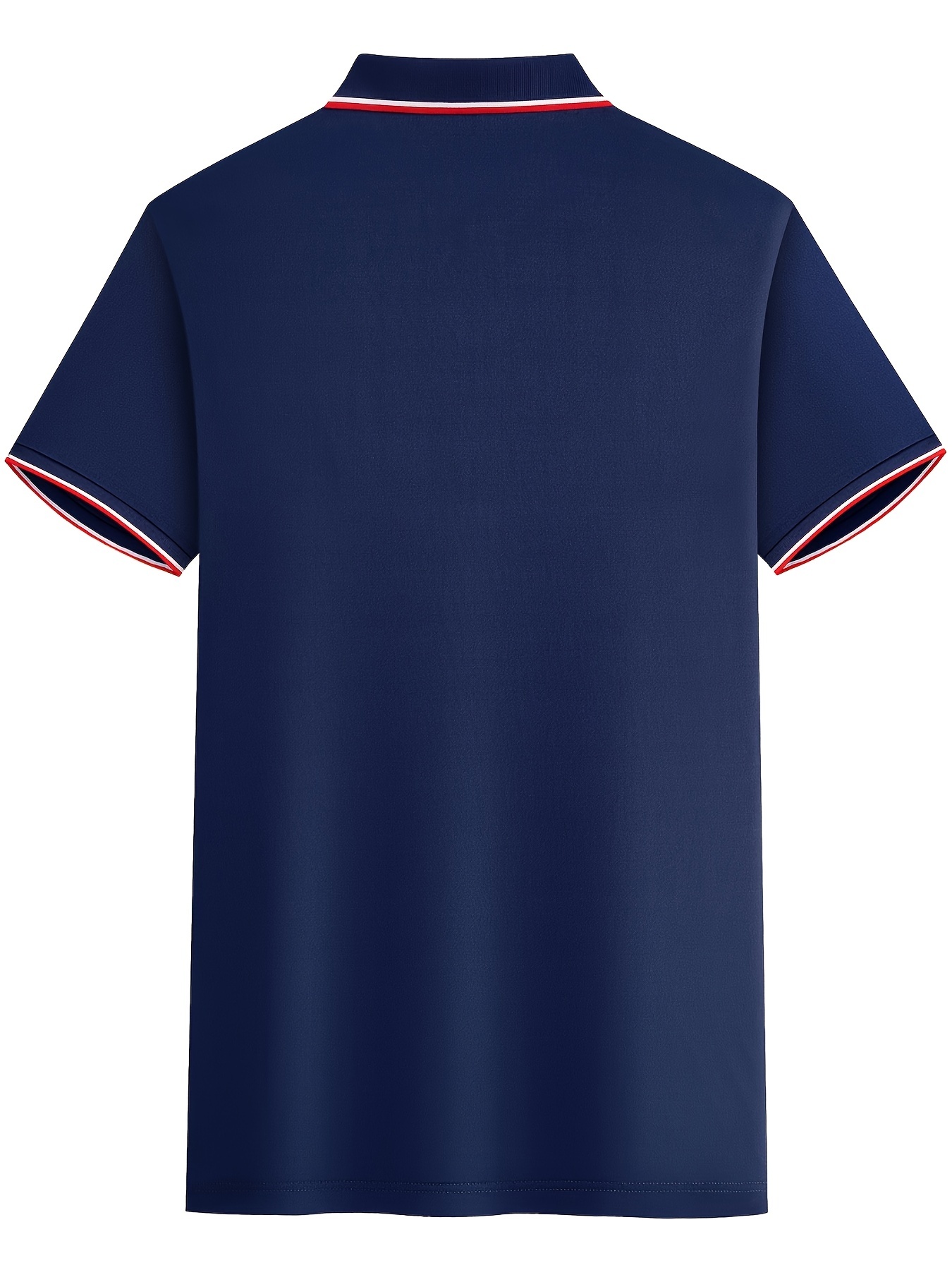 Herren-Sommer-Poloshirt aus 100er Baumwolle, modisch, lässig, Rittermuster, locker, großes Revers, kurzärmelig