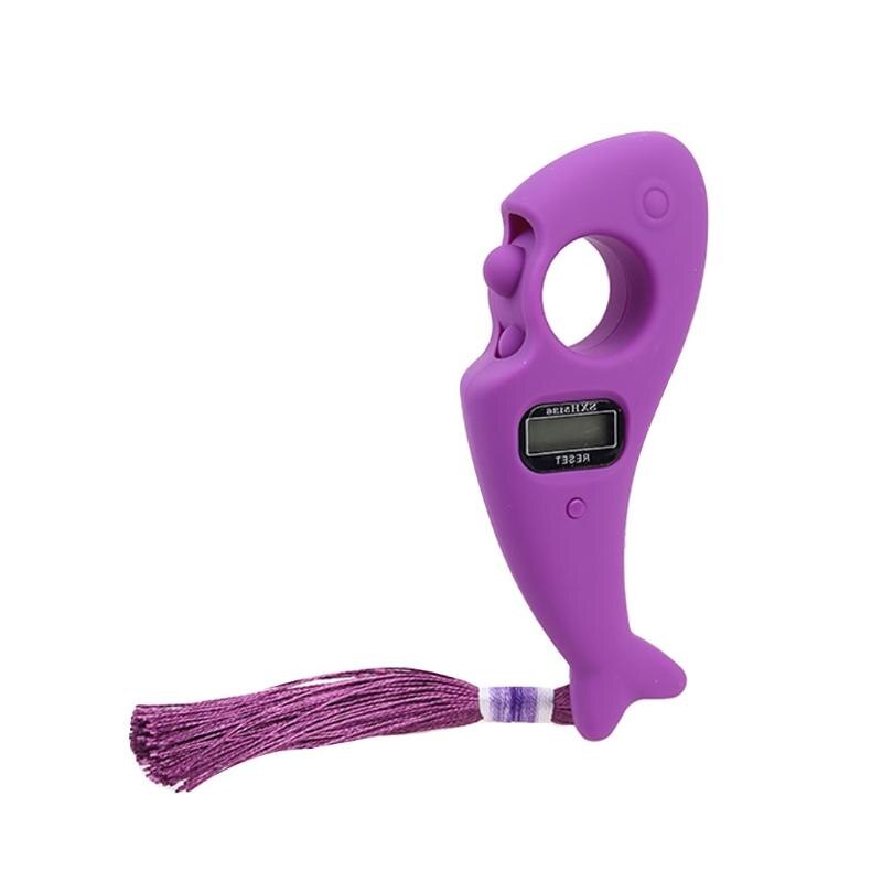 Contador de cuentas Digital portátil, juguete de juego para dedos, apagado automático de memoria, novedad de: Purple