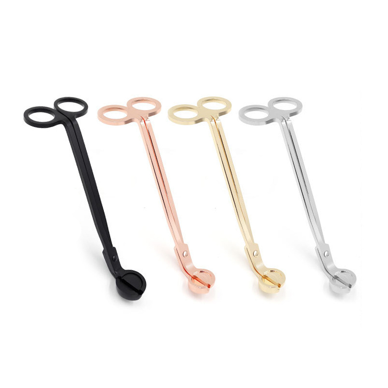 Veketrimmer i rustfritt stål, stearinlyssaks, håndlaget lyslaging, vekekutter, klipper for stearinlysslukkeverktøy