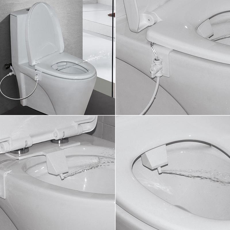 Grueso reemplazo cuadrado redondo Universal de cierre lento tapa del asiento del inodoro conjunto blanco Antibacterial del hogar