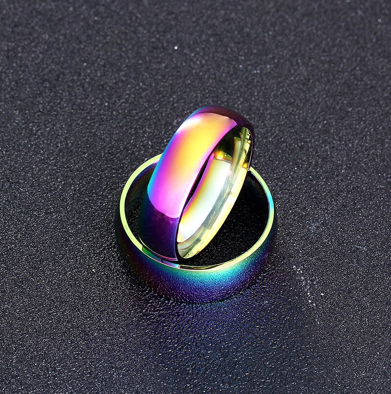 BCughia Vriendschap Ringen Vrouwen, Rvs Ringen Mannen 8mm Zilveren Ring