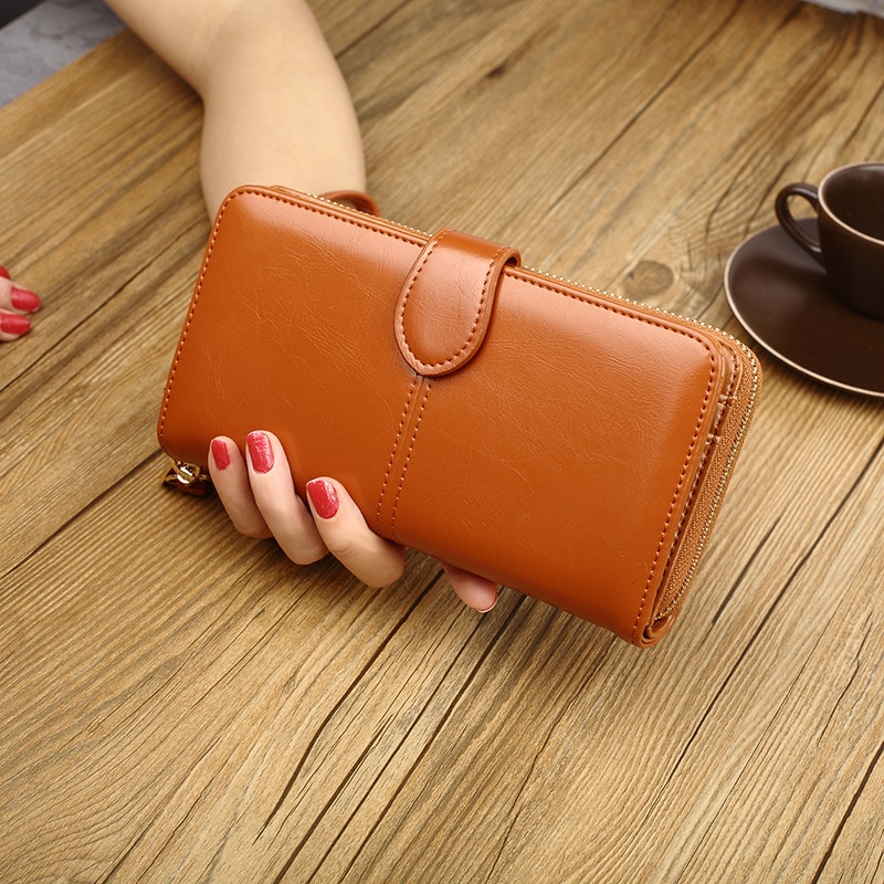 Aliwood Women Wallet Clutch Brand Coin Purse Leather Female Wallet Card Holder Long Lady Clutch Carteira Feminina