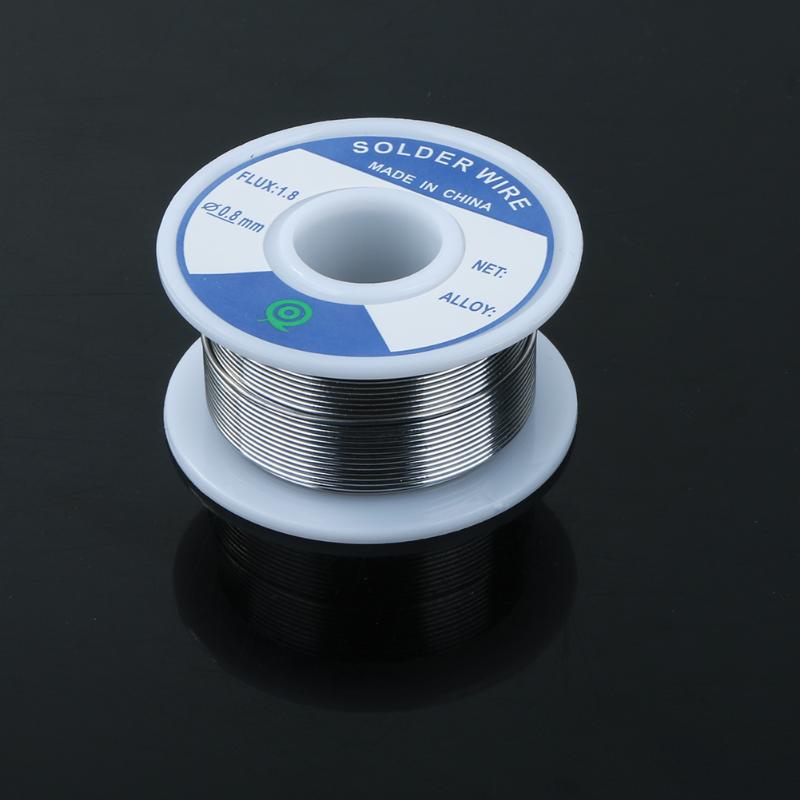0.8mm blyfri tenn silver lödtråd flussmedel 1.8 3%  silver 0.8mm högtalare diy material löd lödtråd rulle för instrumentat