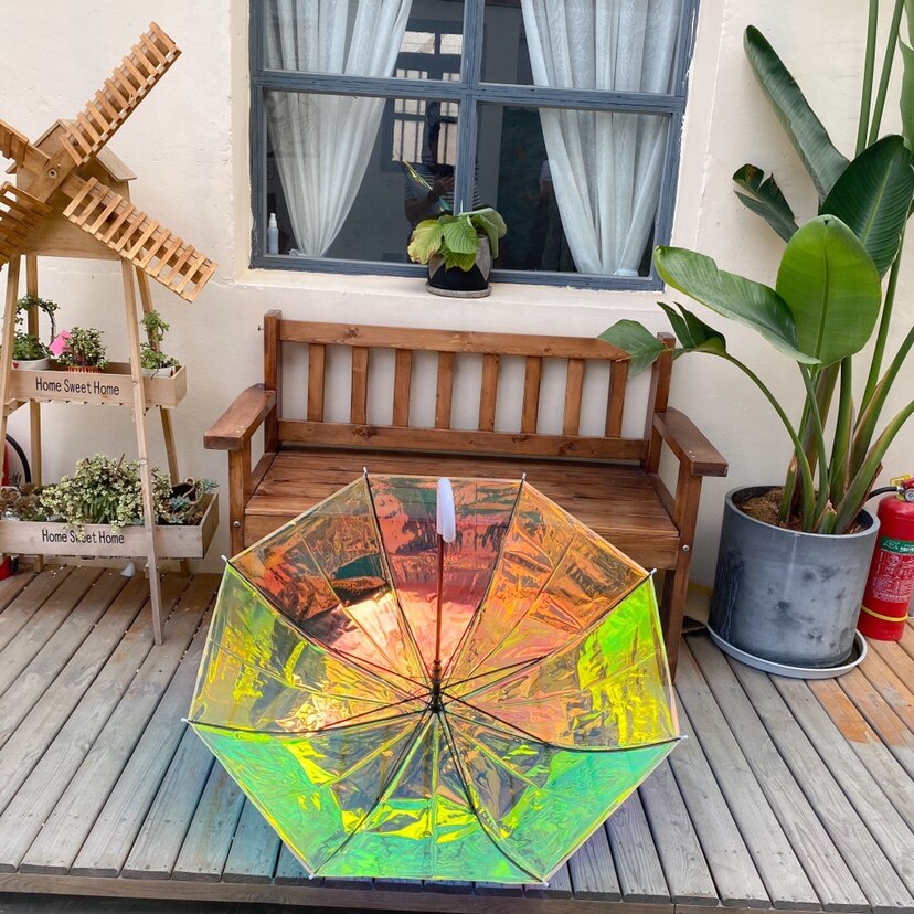 Parapluie inversé pour adultes, pochette de plage, Transparent, parasol automatique, articles ménagers EF50UB