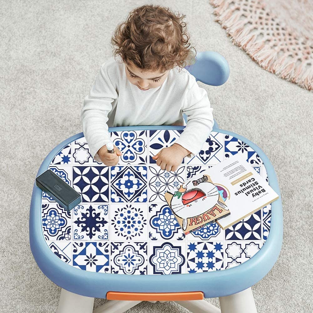 LUCKYYJ Peel and Stick Removable Vinyl Film Waterproof Contact Paper for Kitchen Cabinet Backsplash Self Adhesive Wall Stickers