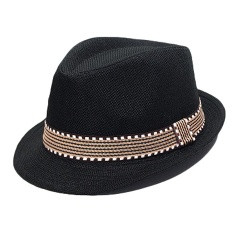 Children's top Hat Spring and Summer Casual Hat Outdoor Party Beauty Retro Gentleman Hat Sunscreen Cowboy Hat