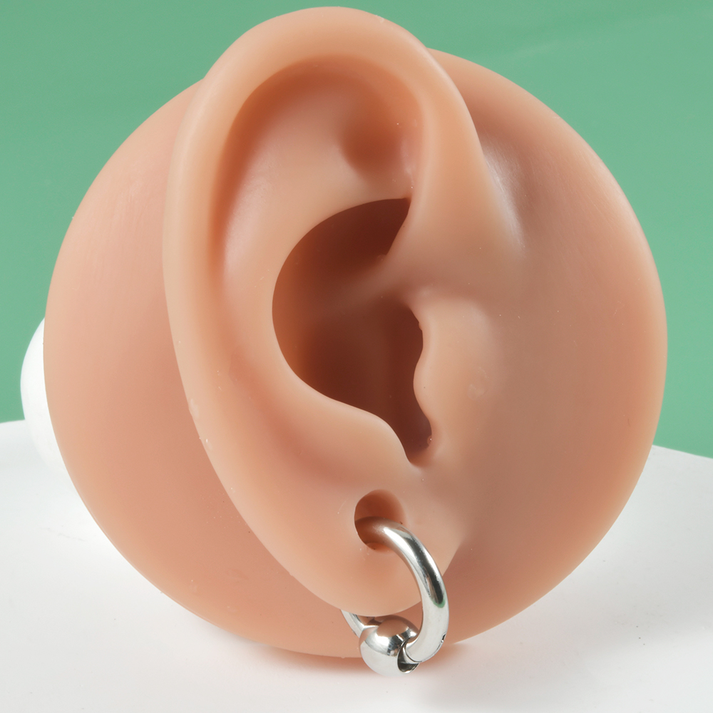 Piercing de pendiente de acero quirúrgico, accesorio que puede combinar con el círculo del cartílago de la oreja, Tragus Helix, aro de nariz Simple, joyería corporal, 1 unidad