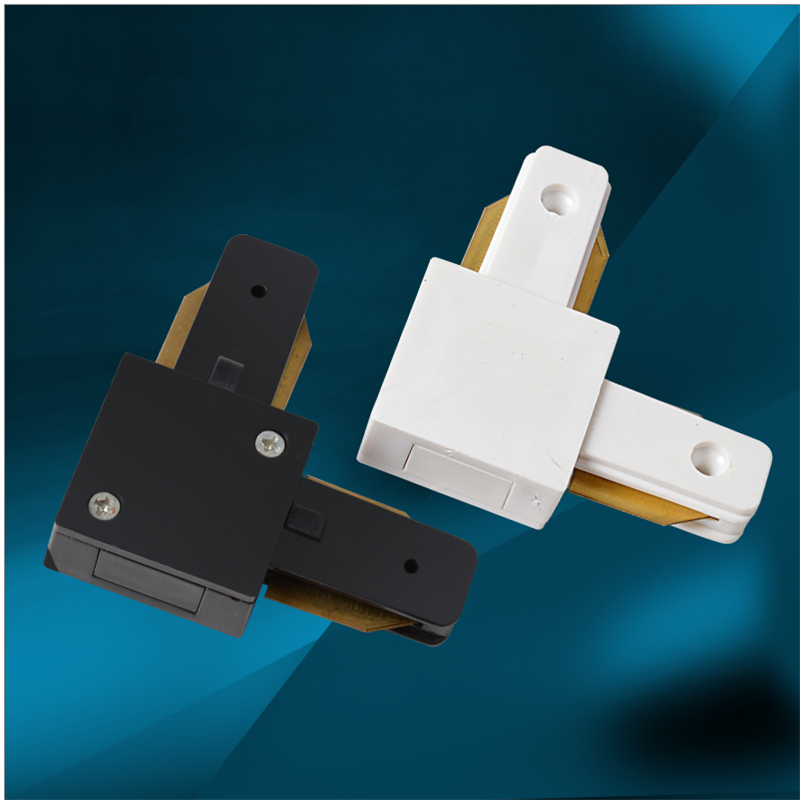 10 stks/partij led Track light rail voor 2 lijn, 150/200 cm aluminium wit en zwart lead rail met connectoren, plafond/wall mounted