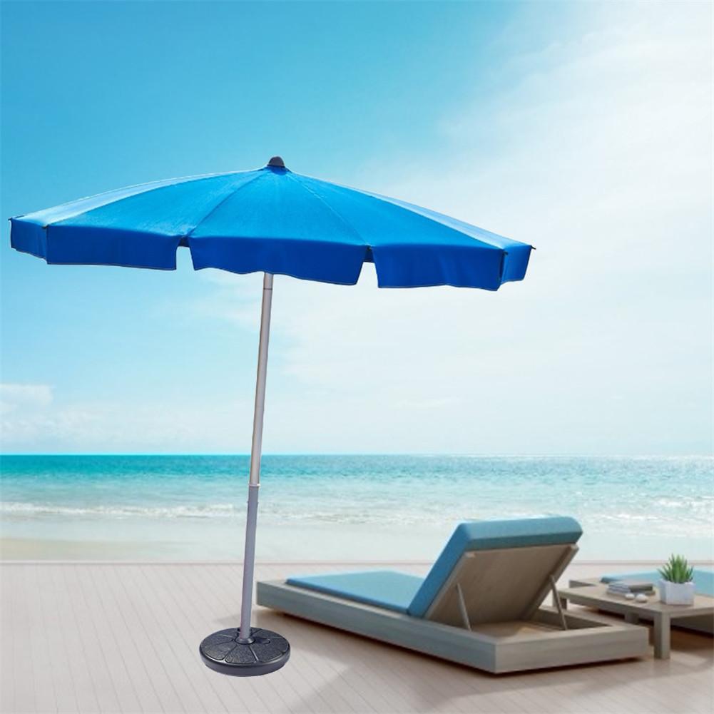 Portable Outdoor Parasol Base 38mm Round Patio Beach Garden Umbrella Base Stand For 3.5-3.8cm Umbrella Pole
