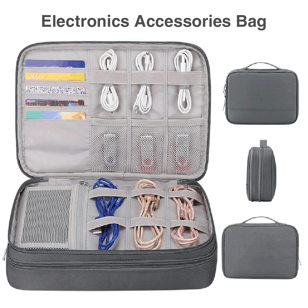 Organizador electrónico Universal, bolsa de viaje para cables, accesorios electrónicos, bolsa de almacenamiento portátil para cargador de Cable de teléfono