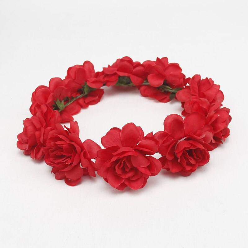Tocado de flores más vendido, diadema informal de playa, viento, rosa, corona nupcial