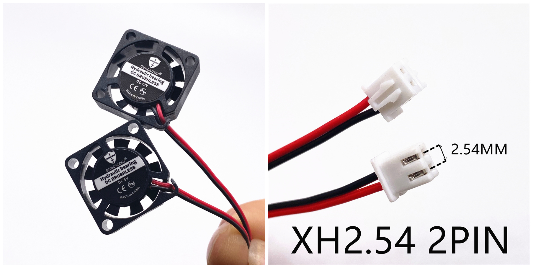 NEUE Hydrauliklager 2006 5 V 12 V 2 cm 20 mm Lüfter 20 x 20 x 6 mm Lüfter Ultradünner Lüfter Mini-Laptop-Lüfter 3-Draht: Schwarzes / Schwarz