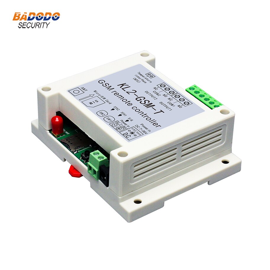GSM SMS Remote Switch Access Controller KL2-GSM-T With 2 Relay Output One NTC Temperature Sensor
