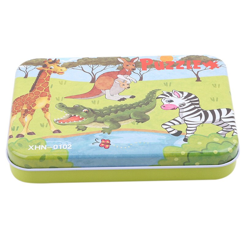 Kinderen Speelgoed Cartoon Houten 3D Puzzel Dieren Patroon Puzzel Kids Classic Educatief Speelgoed Kinderen Kids: giraffe